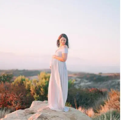 Maternity Maxi Dress for Photography and Baby Showers - 888