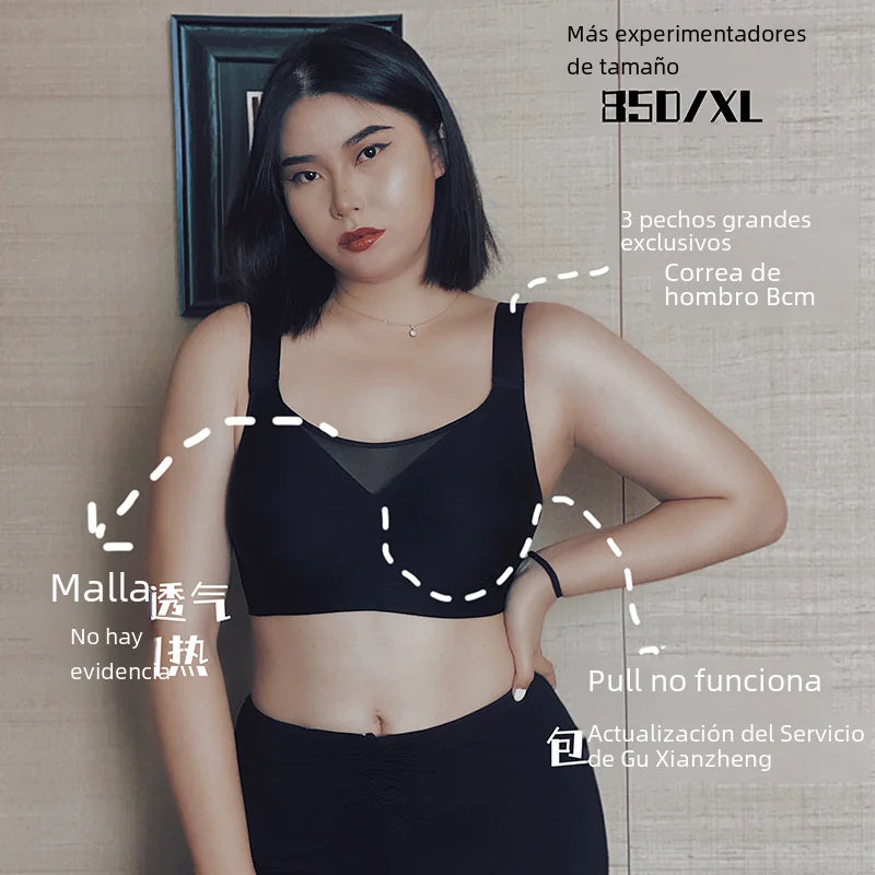 New Mesh Strapless Bra for Larger Busts (Plus Size) - Lingerie