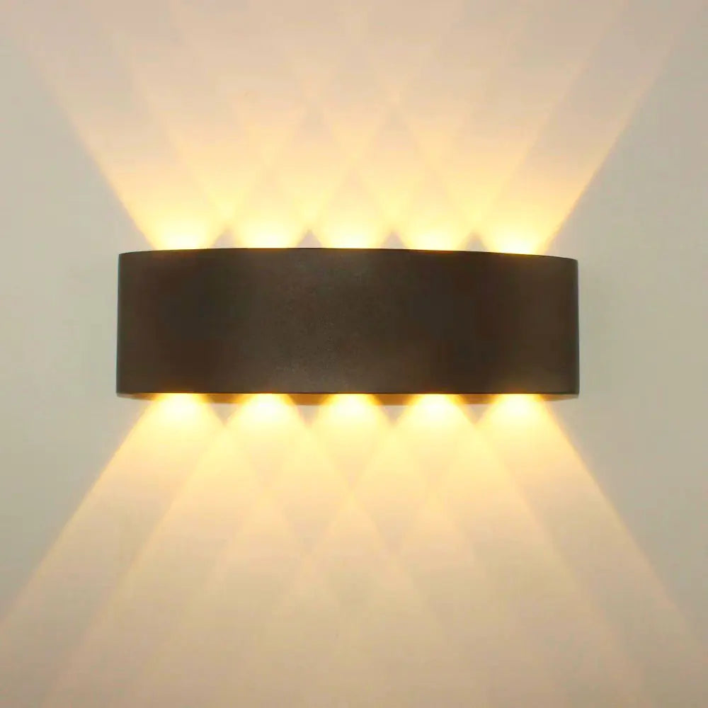Outdoor Plastic Wall Light with Multi-Directional Illumination