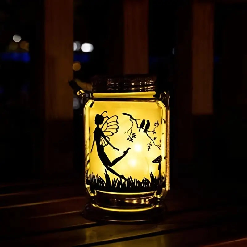 Set of 2 Solar Fairy Lanterns for Garden Decor