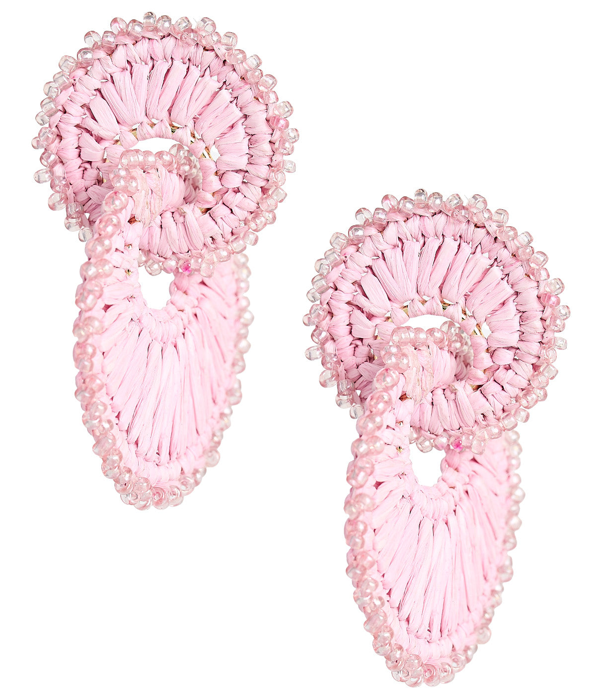 Tara Raffia Earring- Double Ring