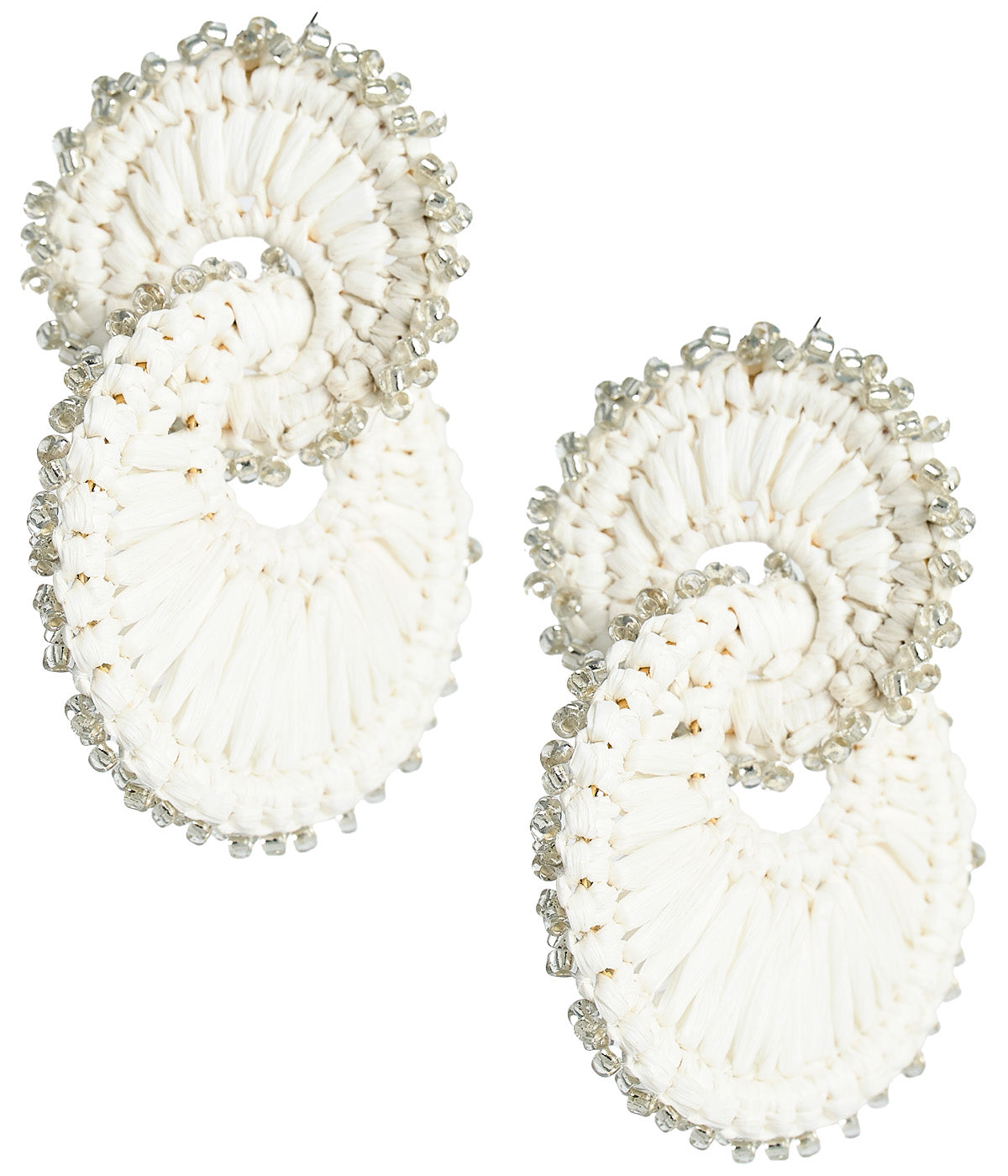 Tara Raffia Earring- Double Ring
