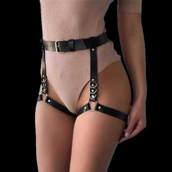 High Waist Suspender Belt for Lingerie Binding - Lingerie
