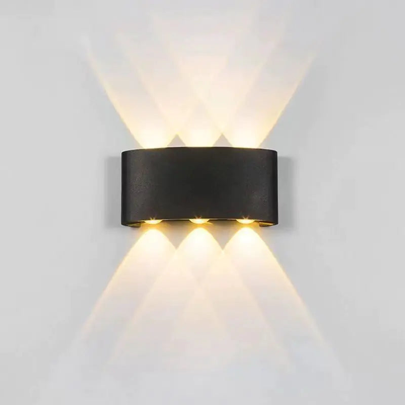 Outdoor Plastic Wall Light with Multi-Directional Illumination