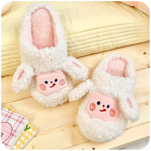 Cute Sheep Cotton Slippers for Women - Winter Indoor- 888