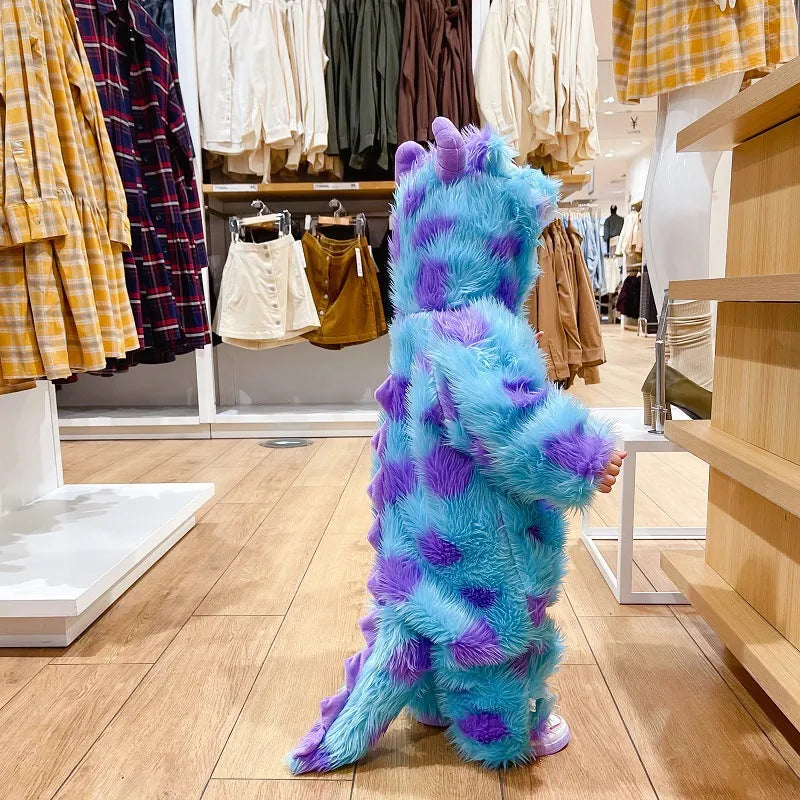Cute Animal Baby Jumpsuit With Hooded Zipper - 888