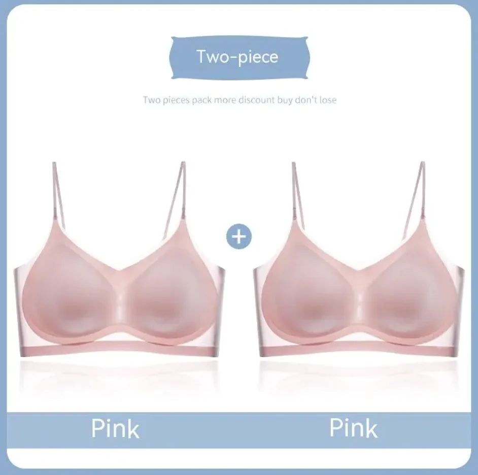 Ultra-Thin Gauze Beauty Back Sling Bra - Lingerie
