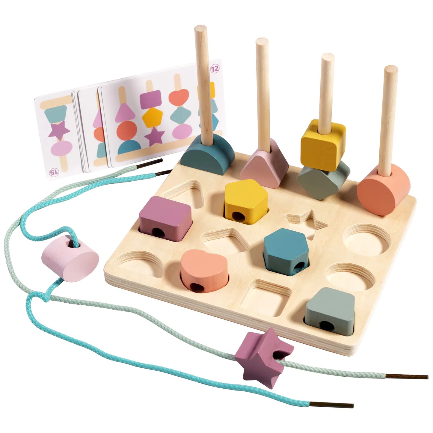 Wooden Shape Matching Board - 888