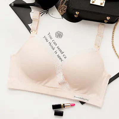 Wire-Free Breathable Nursing Bra with Front Closure - 888