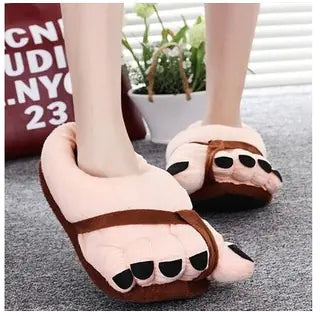 Cute Winter Cotton Slippers for Couples with Cartoon Design- 888