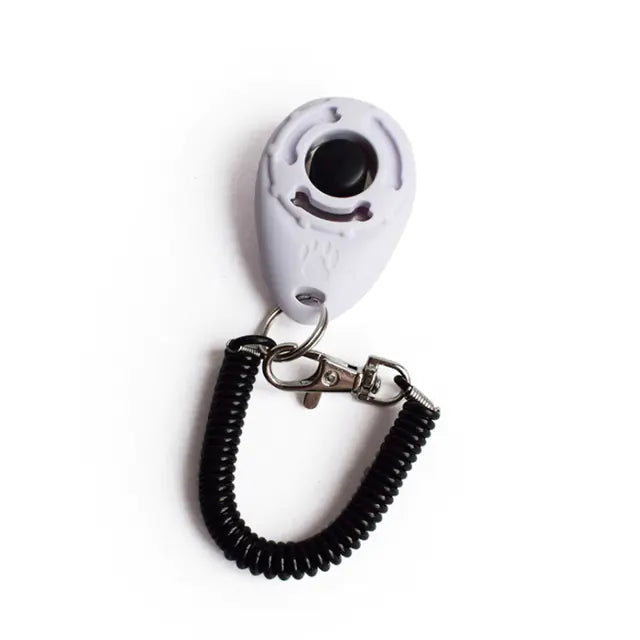 Einstellbarer Hundetrainings-Clicker mit Schlüsselanhänger-Gurt 