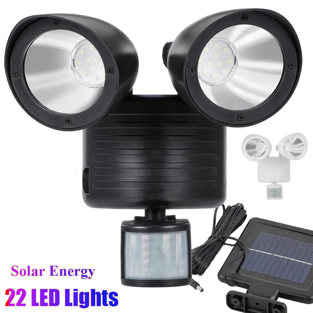 Dual-Head Solar Sensor Spotlight - 888