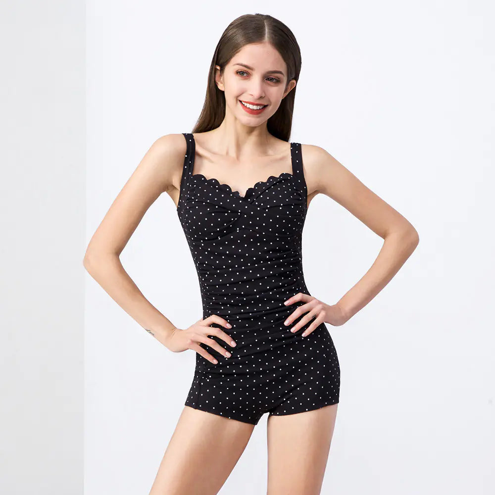 Women's One-Piece Swimsuit with Modest Fit and Support - Lingerie