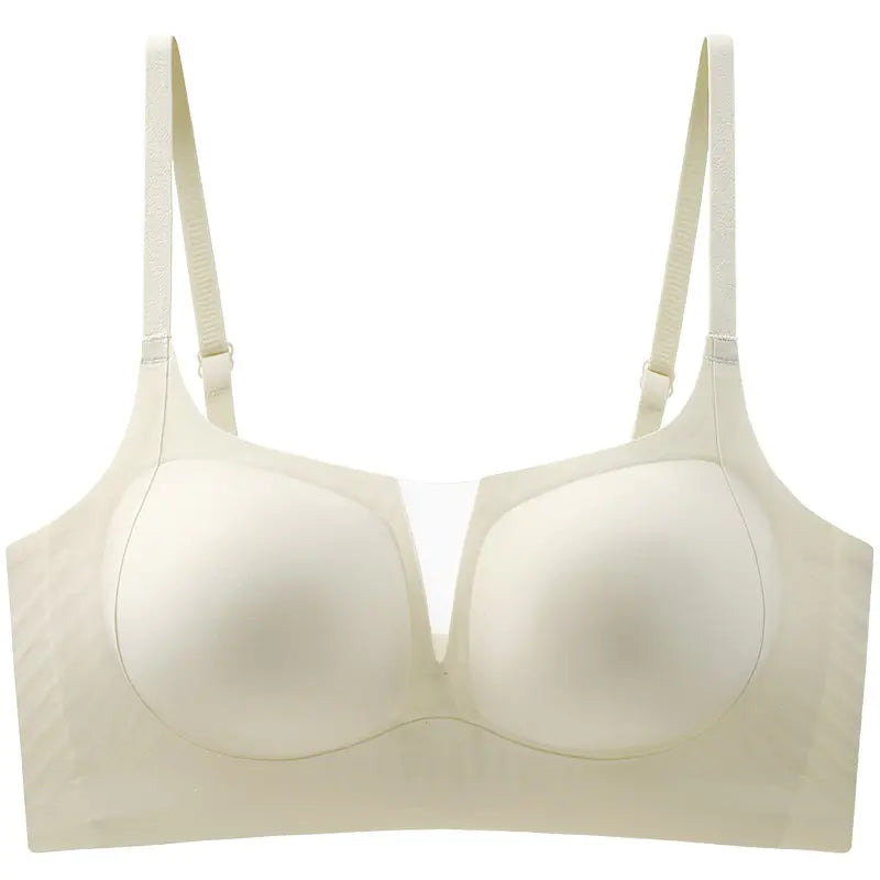 Jelly Soft Support Deep V Wireless Breathable Bra - Lingerie