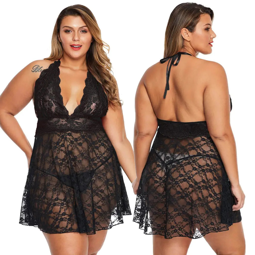 Lace Sexy Nightgown Sleepwear for Women - Lingerie