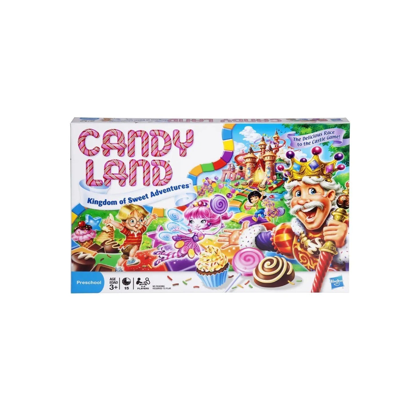 Hasbro Gaming Candy Land Kingdom of Sweet Adventures Board Game for Kids for Boys & Girls 3+  - US seller
