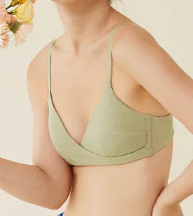 Guerre New Thin Wireless Cross Lace Triangle Bra - Lingerie