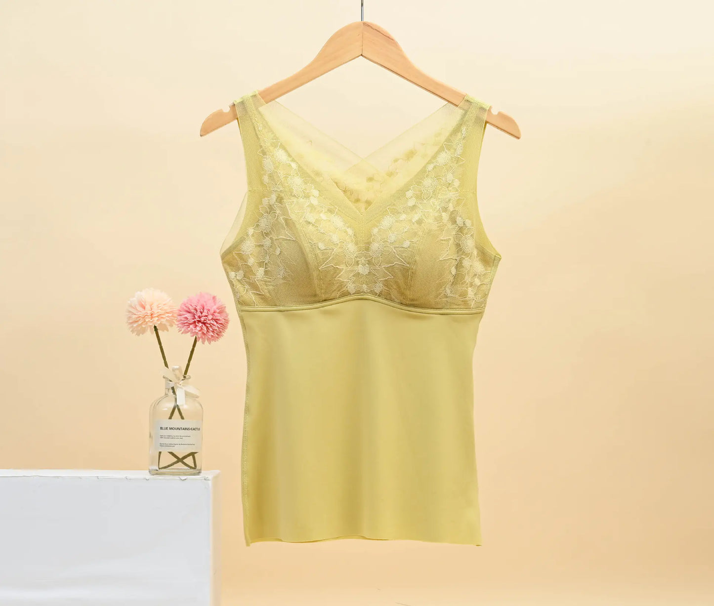 Lace French Bra for Women - Wireless and Supportive - Lingerie
