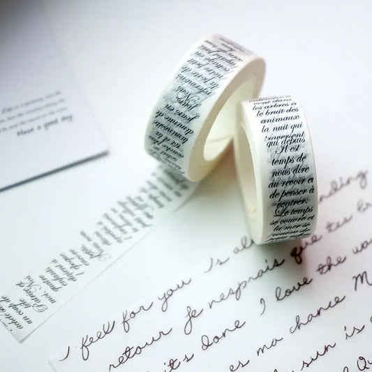 Minimalist Letter Washi Tape - 888