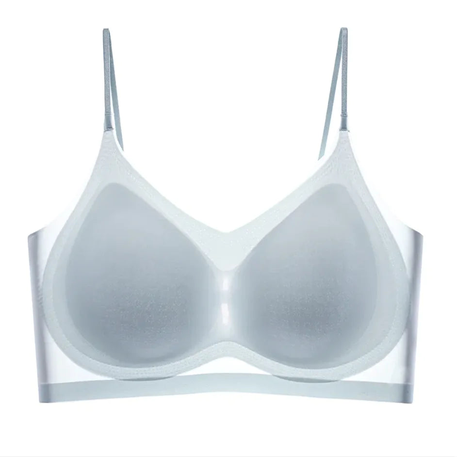 Ultra-Thin Gauze Beauty Back Sling Bra - Lingerie