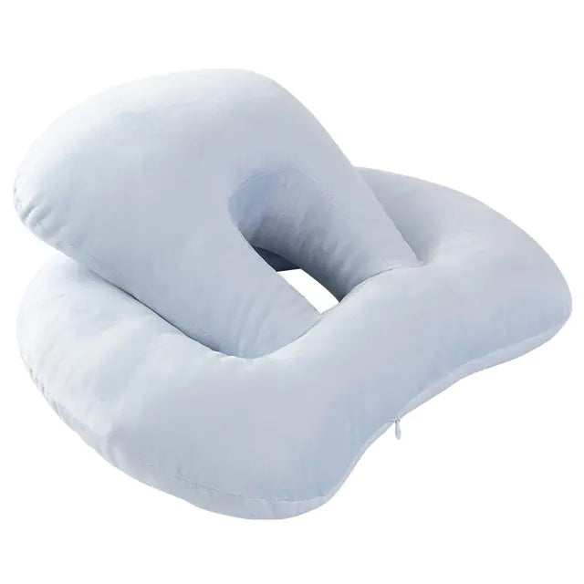 U-Shaped Neck Support Travel Pillow with Arm Rest
