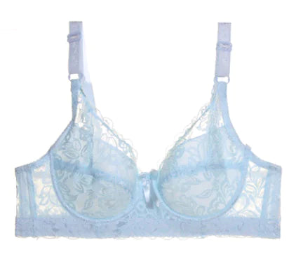 Ultra-thin Lace Bra for Plus Size with Adjustable Fit - Lingerie