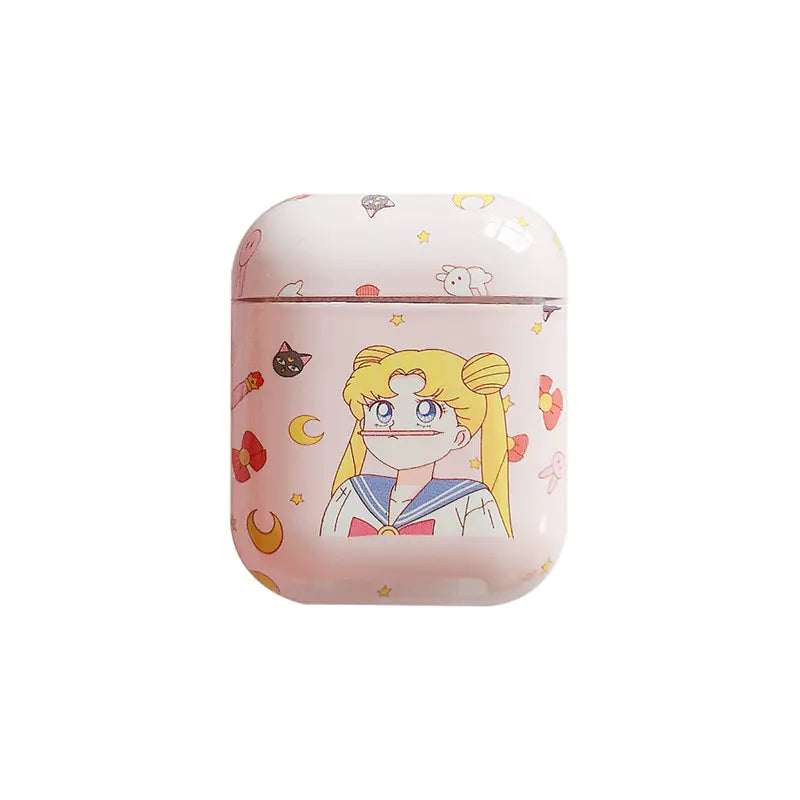 Creative Cute Girl AirPods Case for Wireless Headphones