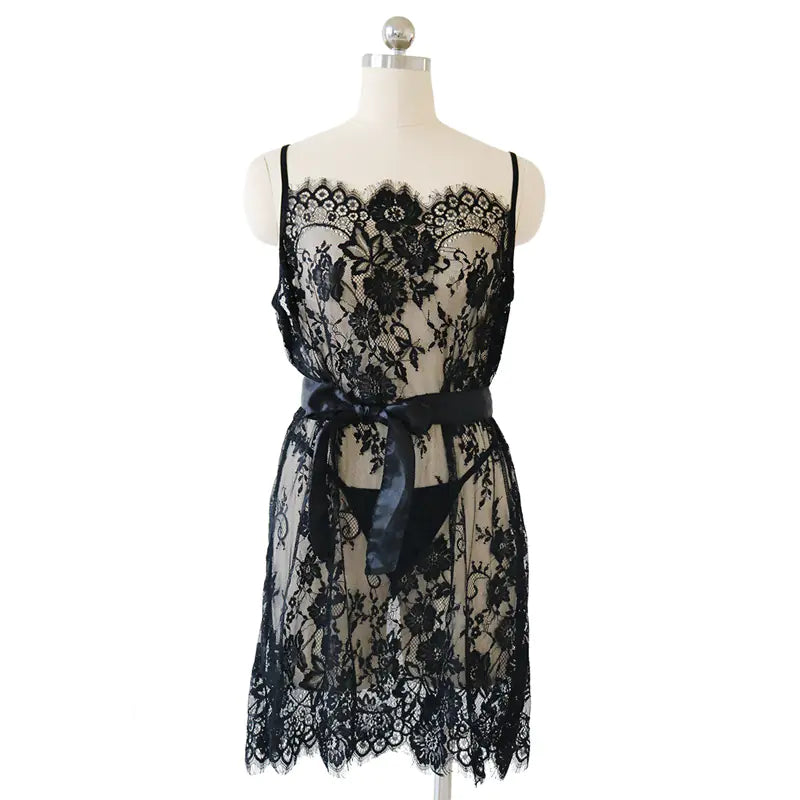 Plus Size Lace Nightgown Sleepwear for Women - Lingerie