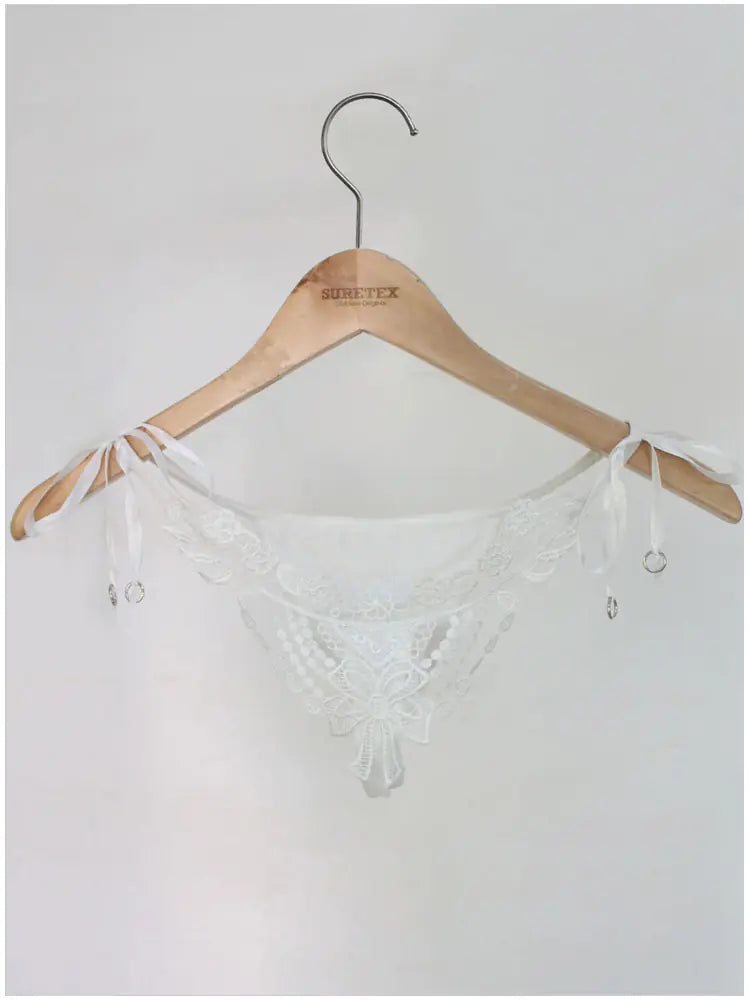 Lingerie with Lace and Rhinestone Details