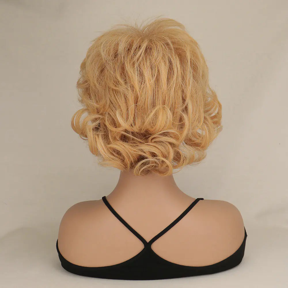 High-Quality Synthetic Short Curly Wig for Everyday Use - 888
