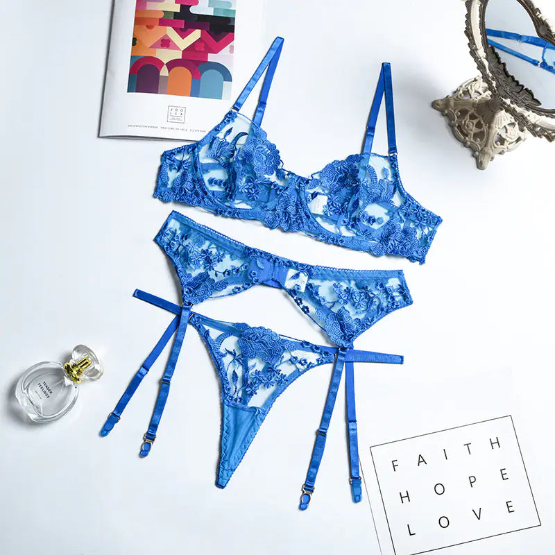 Summer Lace Mesh Lingerie Set for Nightclubs