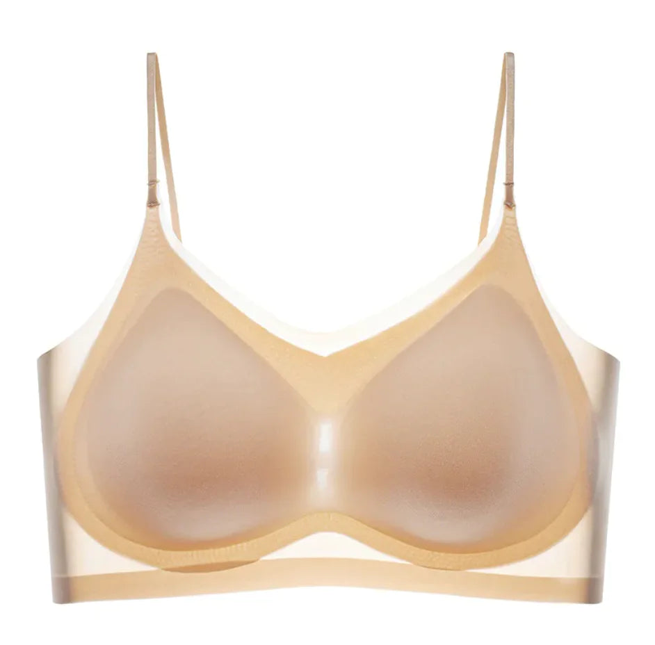 Ultra-Thin Gauze Beauty Back Sling Bra - Lingerie