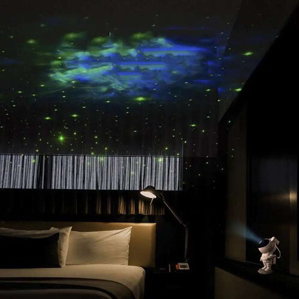 Creative Astronaut Galaxy Starry Sky Projector Nightlight USB Atmospher Bedroom Table Lamp - US seller