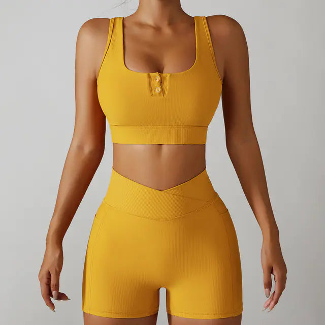Women's Shockproof Push-Up Sports Bra - Lingerie