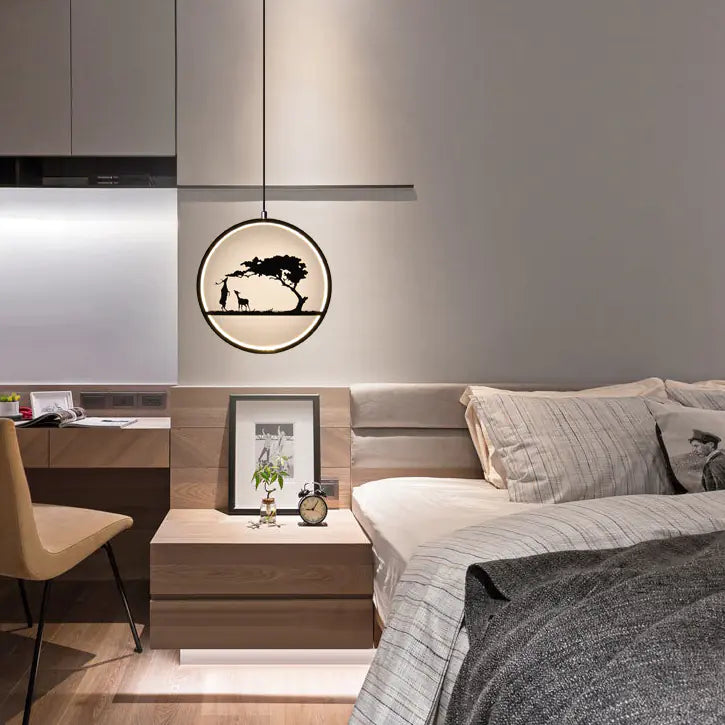 Creative Deer Pendant Light for Modern Nordic Dining
