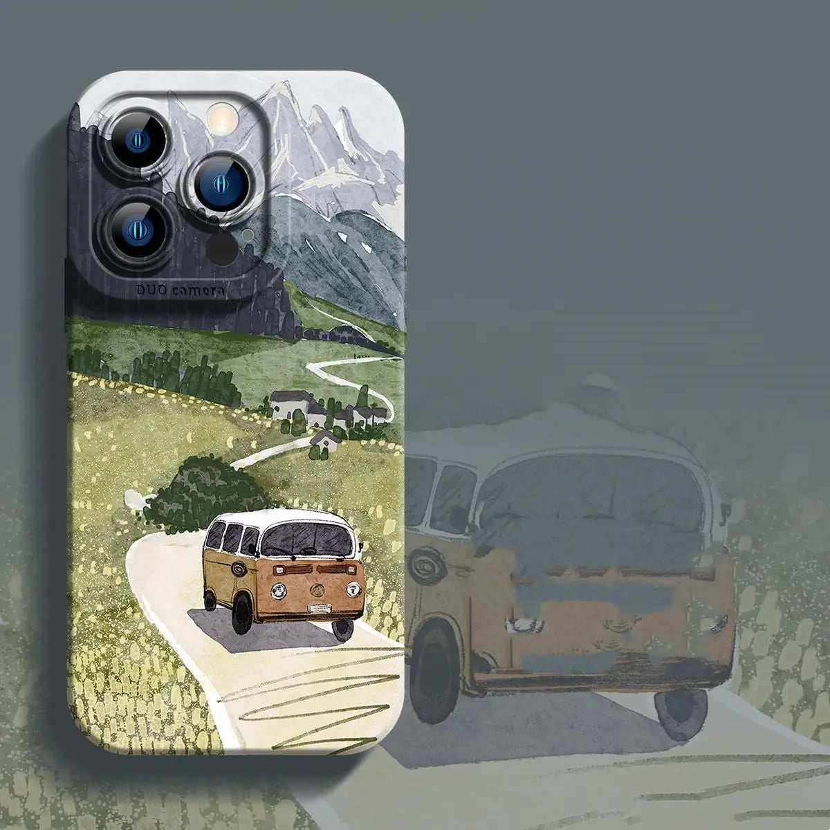 All-Inclusive Liquid Silicone Phone Case - Through The Forest