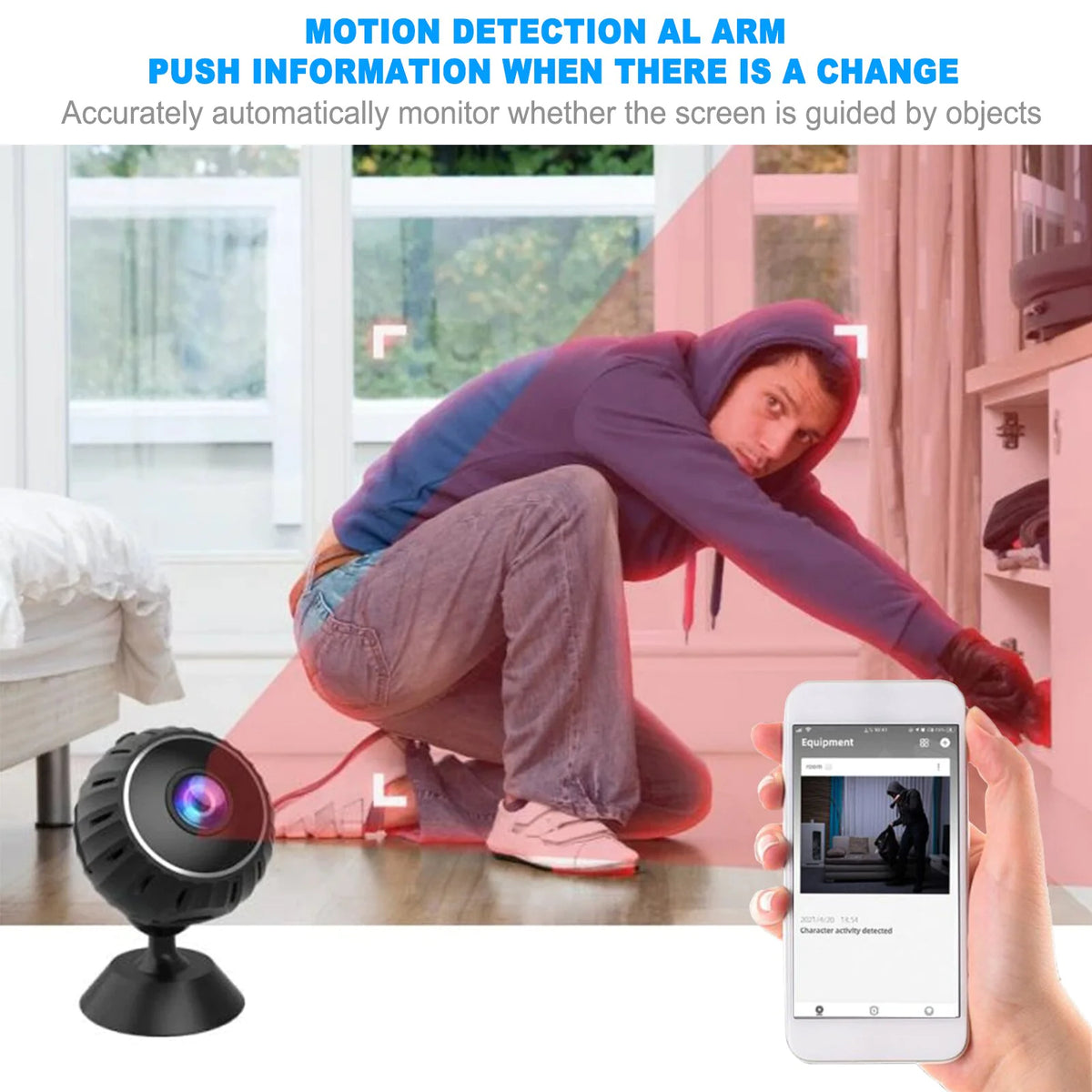 Mini Camera Wireless Cam WiFi Home Security HD 1080P DVR