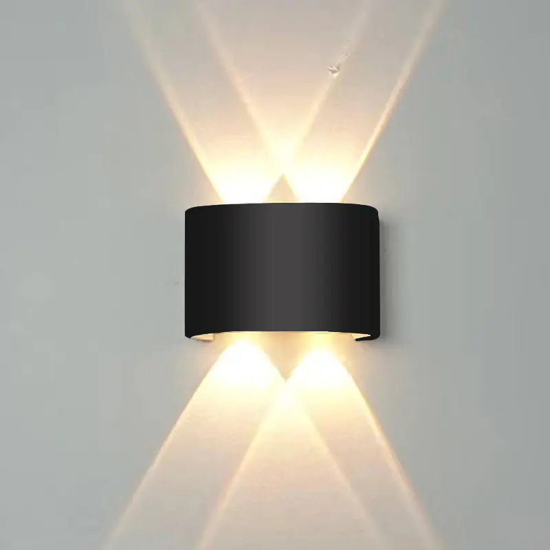 Outdoor Plastic Wall Light with Multi-Directional Illumination