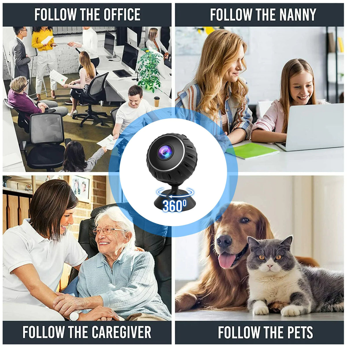 Mini Camera Wireless Cam WiFi Home Security HD 1080P DVR