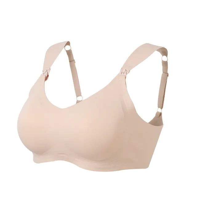 Maternity Bra with Open Button Design for Nursing - Lingerie