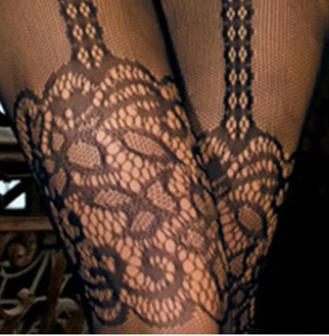 Lace Bodystocking with Straps - Sexy Lingerie