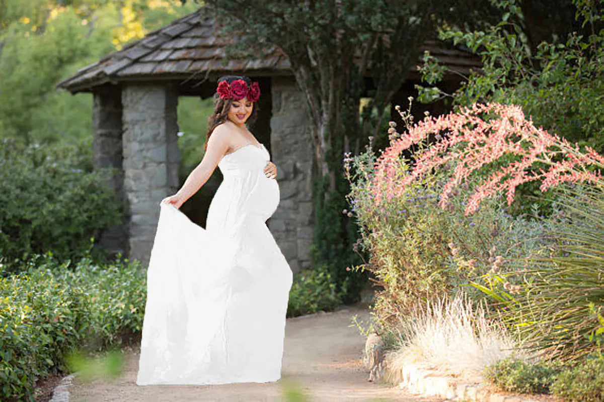 Summer Maternity Photography Long Dress 6609 - 888