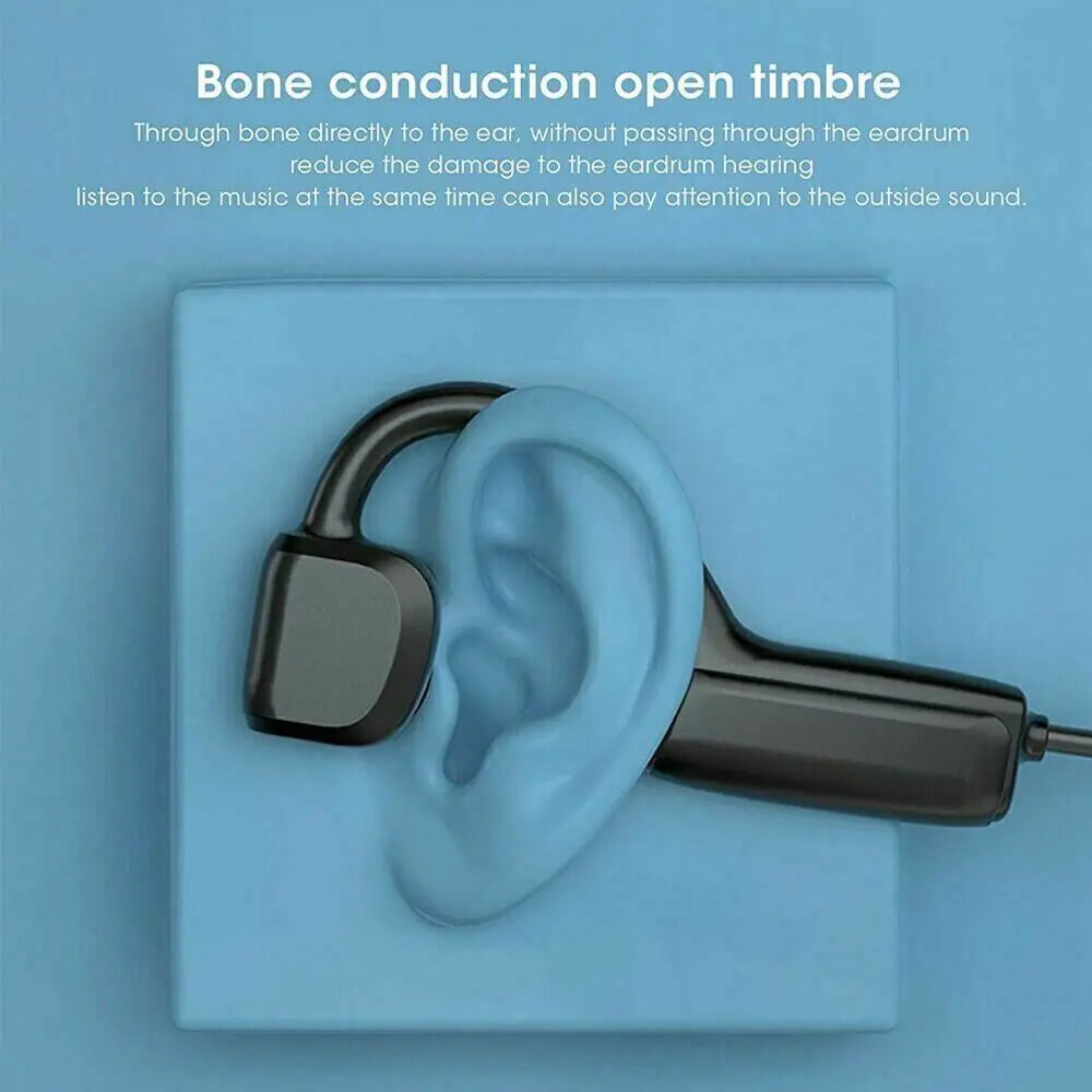 Bone Conduction Headphones Bluetooth 5.1 Wireless Outdoor Sport Headset