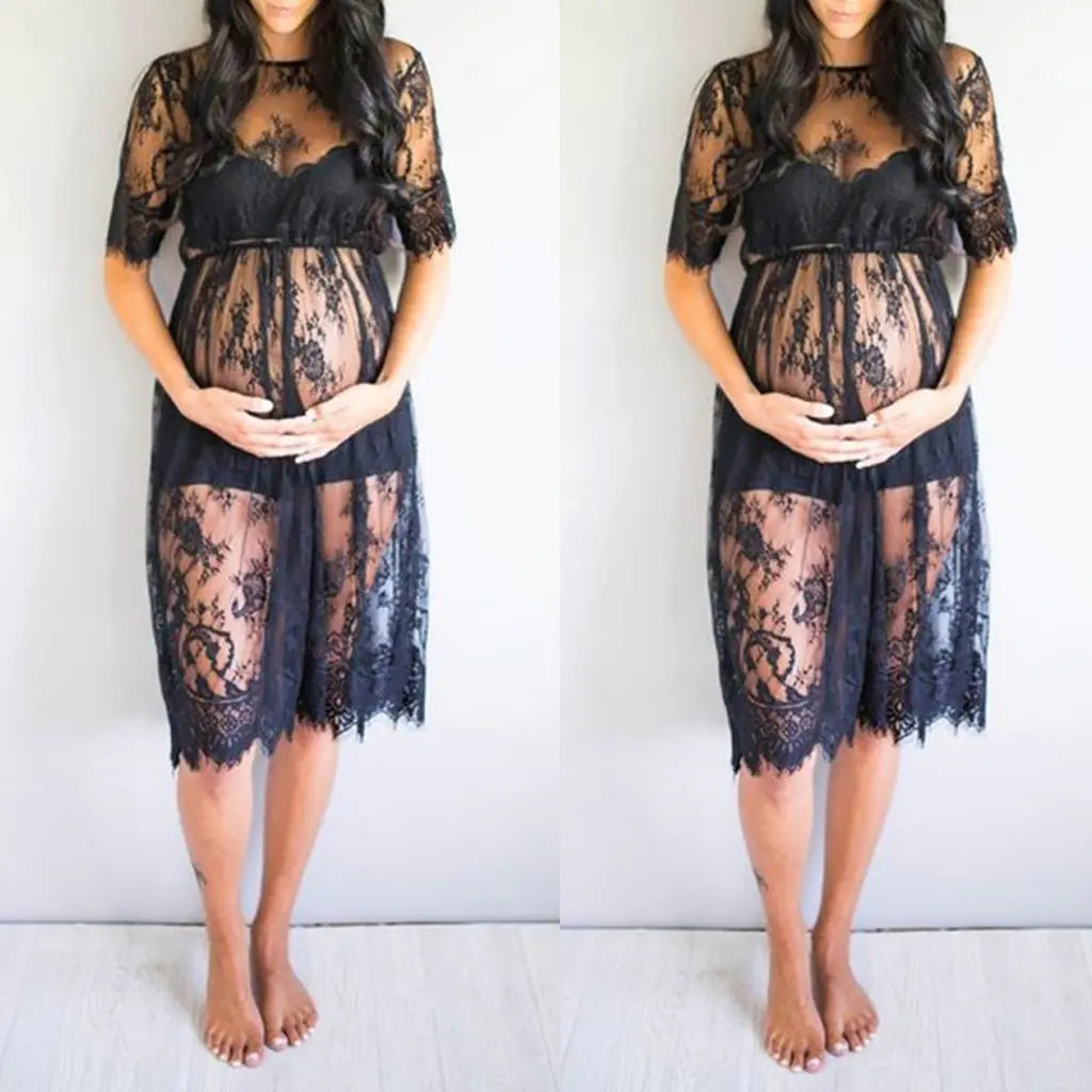 Lace Maternity Dress for Pregnancy Photography Props - 888 - Lingerie