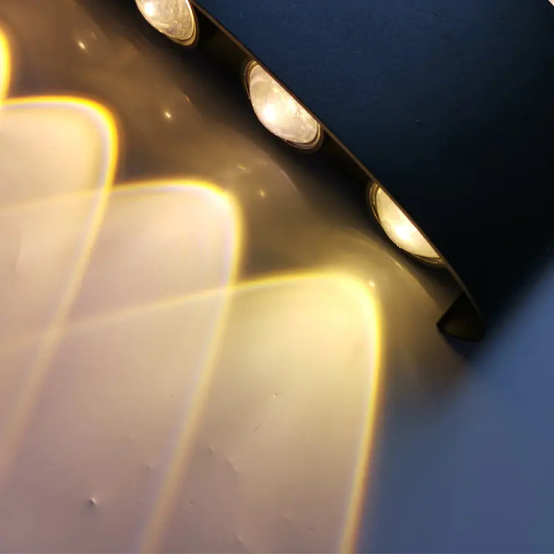 Outdoor Plastic Wall Light with Multi-Directional Illumination