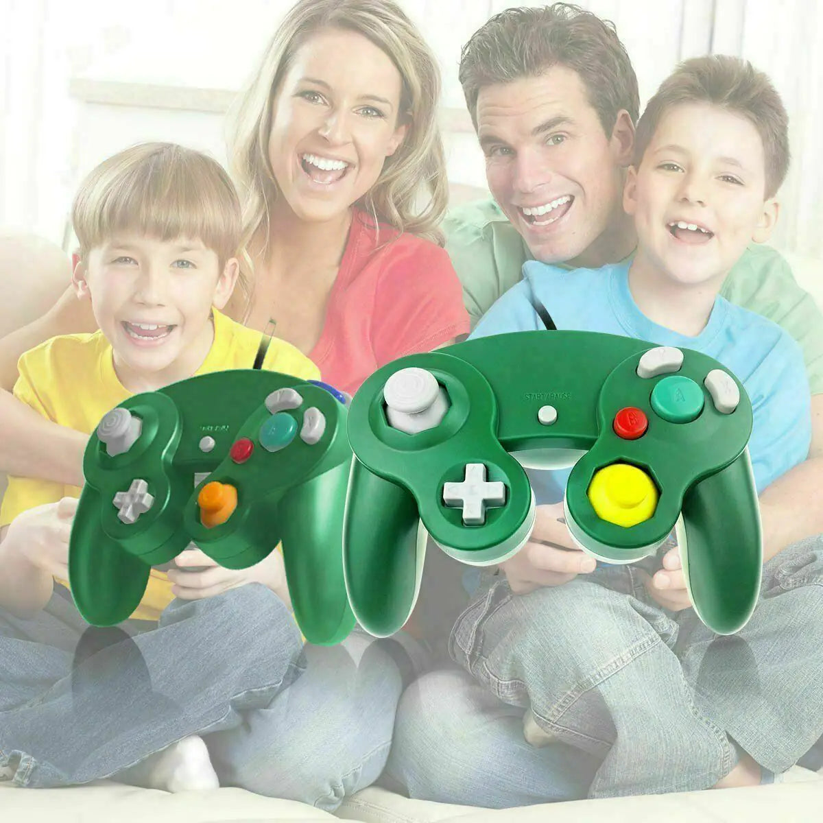 2 Pack Wired NGC Controller Gamepad for Nintendo GameCube GC & Wii U Console USA