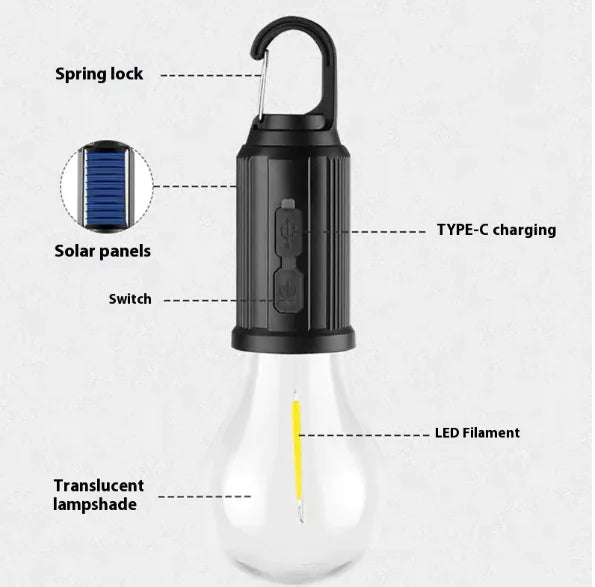 Solar-Powered Camping Light & Mosquito Killer - 888