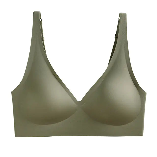Seamless Adjustable Bra with No Steel Ring Design - Lingerie