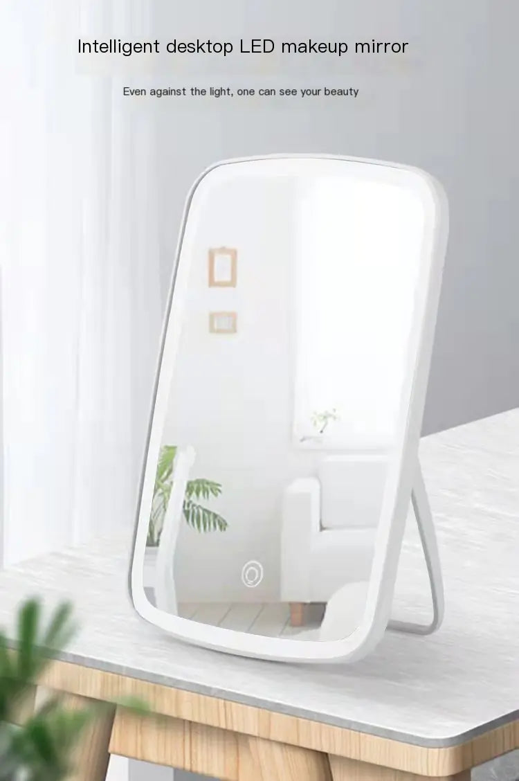 LED Makeup Mirror with Light, Portable Folding Design