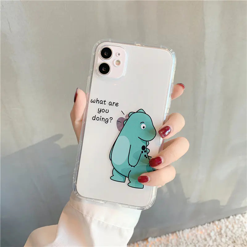Transparent Airbag Anti-Fall Phone Case for Couples